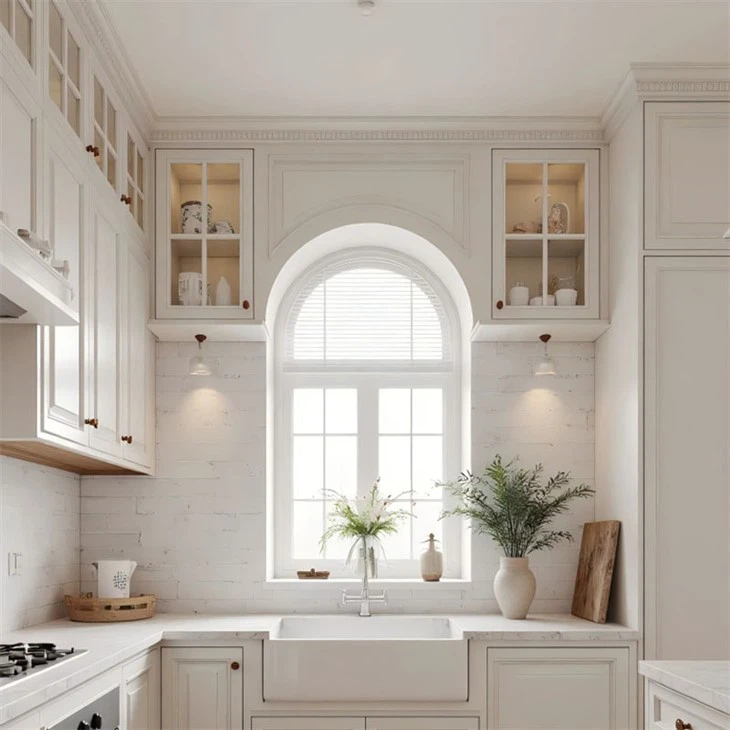 Country Mutfak Boyalı Dolaplar